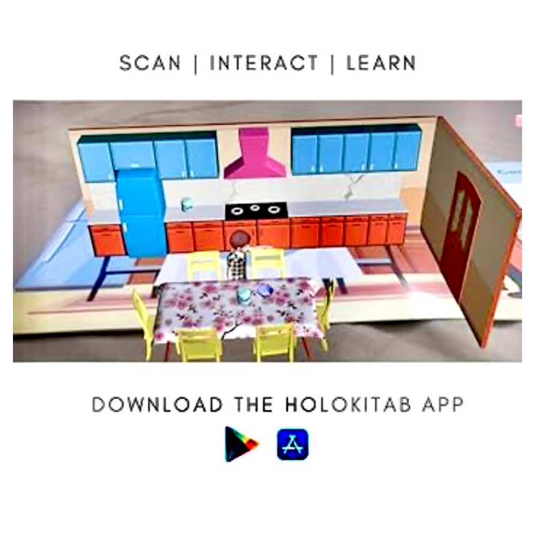 HoloKitab Augmented Reality 3D Interactive Nursery Rhymes for Kids: Enjoy 12 Delightful Rhymes in a Whole New Way!