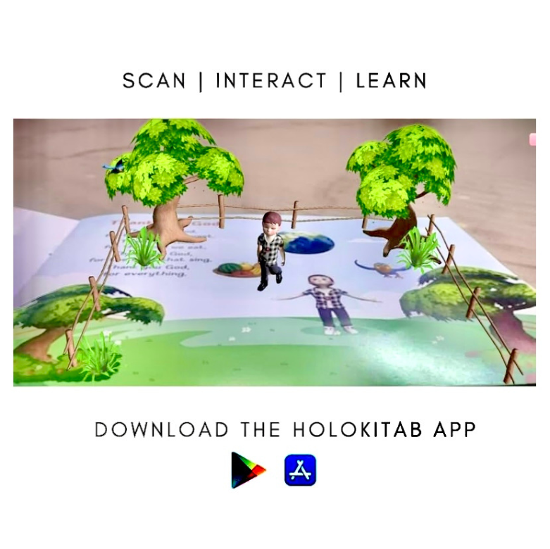 HoloKitab Augmented Reality 3D Interactive Nursery Rhymes for Kids: Enjoy 12 Delightful Rhymes in a Whole New Way!