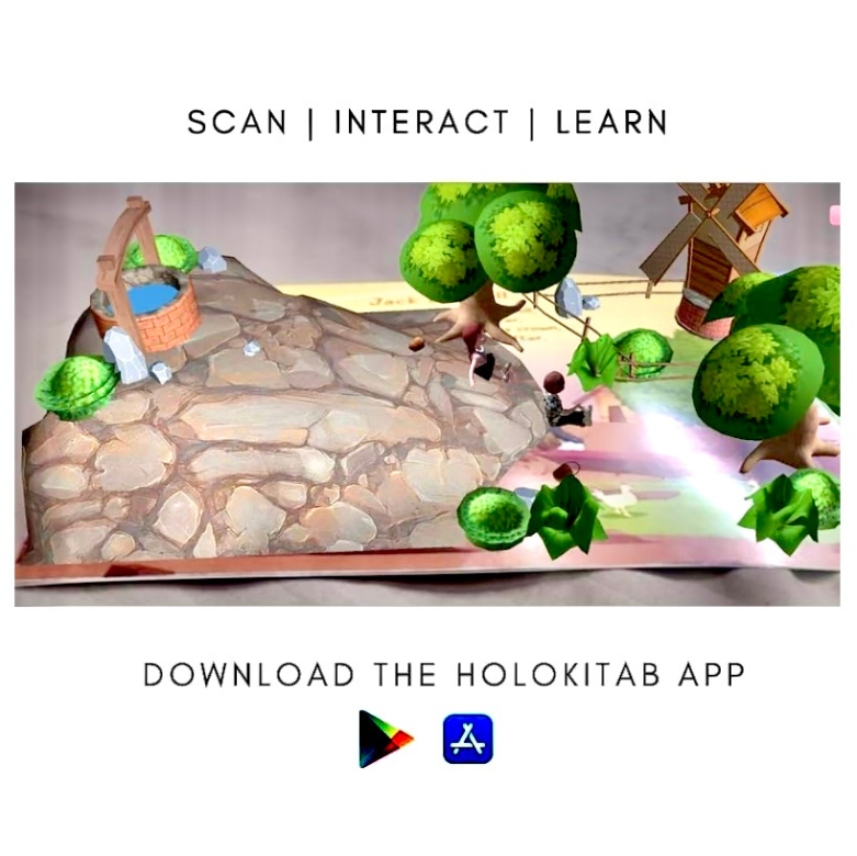 HoloKitab Augmented Reality 3D Interactive Nursery Rhymes for Kids: Enjoy 12 Delightful Rhymes in a Whole New Way!